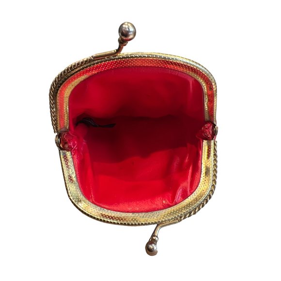 Vintage Faux Red Leather With Clasp Cigarette, Sunglass Holder Made In Hong Kong - Picture 3 of 6